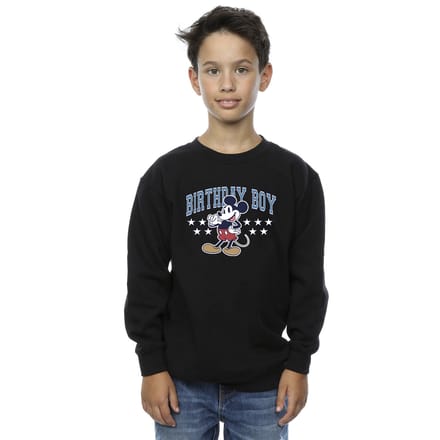 Disney Jongens Mickey Mouse Verjaardags Sweatshirt (Zwart)