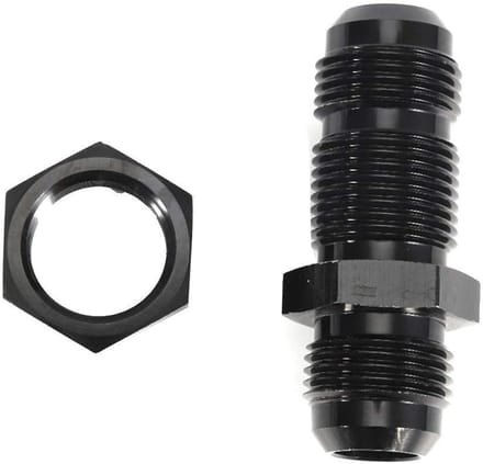 Brandstofadapter AN8 Grote mannelijke schotfittingconnector met moer - Voor auto en motor