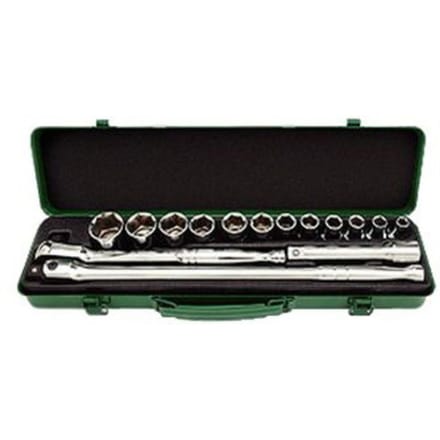 Dopsleutelset TOPTUL 1/2 zeskant 15 stuks (8 mm-27 mm)