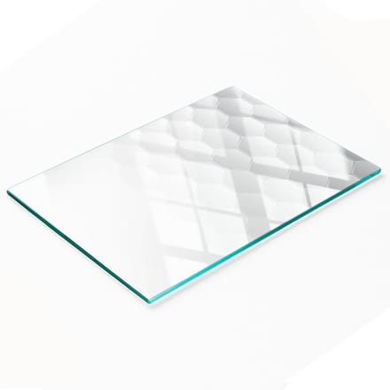 Decoratieve glazen snijplank met zeshoekige afbeeldingen, 80x52 cm