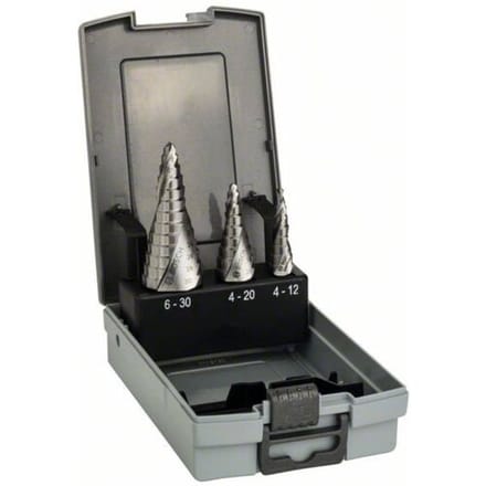 Bosch Accessories 2608587426 HSS Getrapteboorset 3-delig 3 vlakken schacht 1 set(s)