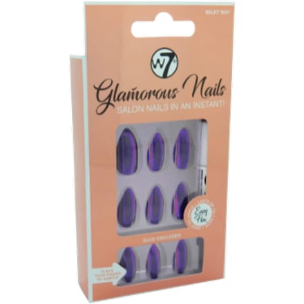 W7 Glamorous Nagels Melkweg - 24 stuks