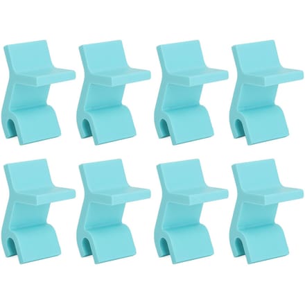 8 pièces Empileurs de plaque de cuisson Gain de place Universels Empilables Empileurs de plat de cuisson en silicone pour biscuits blue