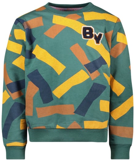 B.Nosy - Scott Sweater Print Groen