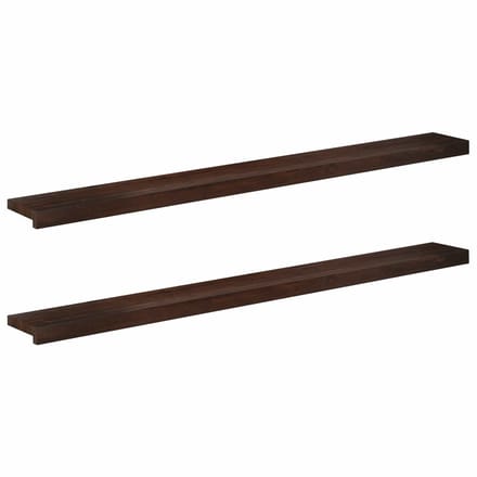 vidaXL - Raamprofielen - 2 - st - Donkerbruin - 140 - x - 20 - x - 2 - cm