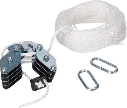 Sterk Nylon Touw met Haken 20 Meter - Veilige Hefcapaciteit 180 kg