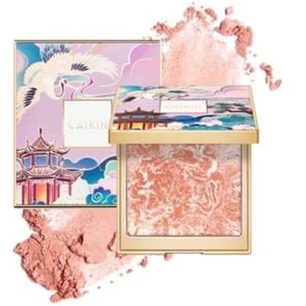 CATKIN - 2 In 1 Highlighter & Cheek Blush - 12 Colors #C04 Glittering Sunshine - 10g