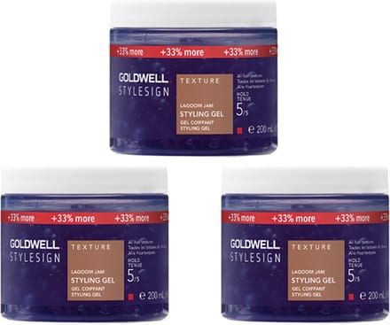 3x Goldwell StyleSign Lagoom Jam Styling Gel 200ml