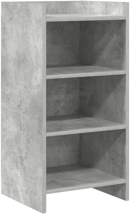 vidaXL - Dressoir - Betongrijs - 40 - x - 36 - x - 80 - cm - Bewerkt - hout