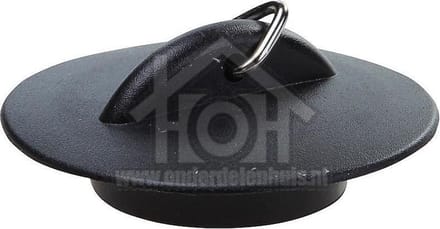 Dps Plugstop zwart + rand 38.5mm DHZ 721032