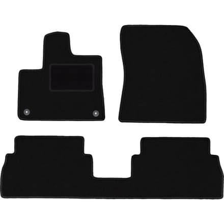 Zwarte veloursmatten voor: Citroen Berlingo III combivan (2018-)