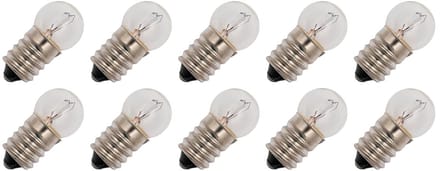Signaallamp E14 24V 3W - 125 mAh - 10 stuks - G18 Gloeilamp Ø18mm - 35mm - 2500K - Dimbaar