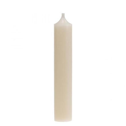 Stokkaars wit crème kaars decoratie 120mm/Ø21mm 6 st, 6 Stück