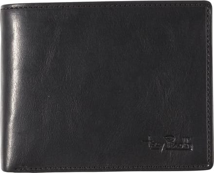 Tony Perotti Heren Leren RFID Billfold 13 Pasjes, Papier- en Muntgeld - Zwart
