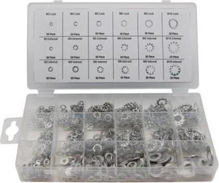Assortiment sluitringen - 720-delig