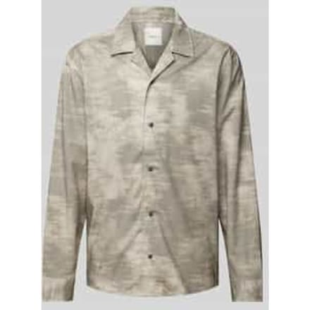 Oversized overhemdjack van viscose met doorknoopsluiting