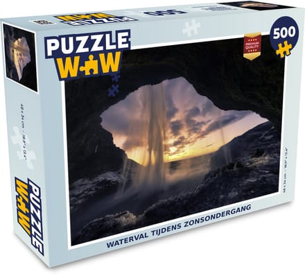 Puzzel Waterval - Lucht - Grot - Legpuzzel - Puzzel 500 stukjes