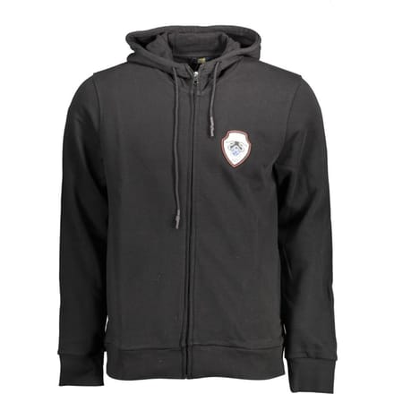 Hoodie met Rits en Geborduurd Logo