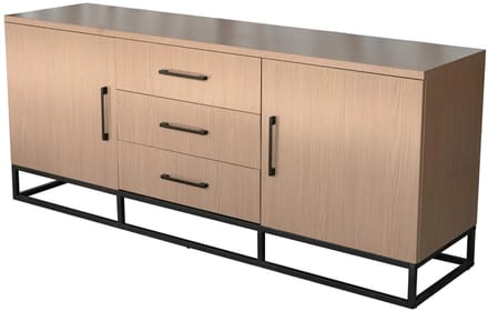 Dressoir melamine lichtbruin 180cm Hazel kunststof kast