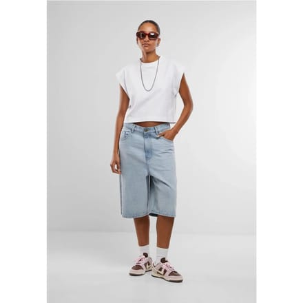Urban Classics - Oversized Boxy Heavy Crop top - 4XL - Wit