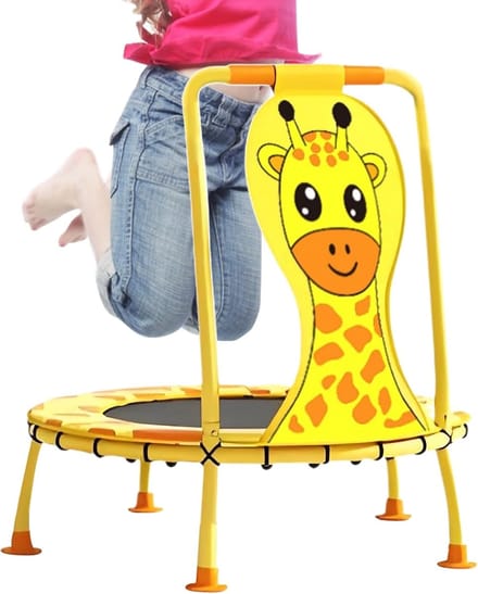 Kindertrampoline - Springkussen - Actief Spelen - Giraffenpatroon - 101 cm - Niet gespecificeerd