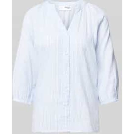 Regular fit blouse met V-hals, model 'ALBERTA'