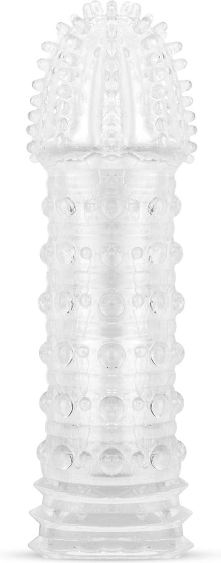 Genopte Penis Sleeve - Transparant