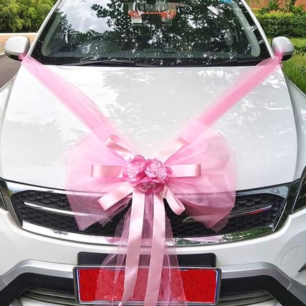 Allecto - Organza Autoversiering - Bruiloft Decoratie - Grote