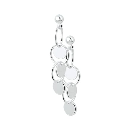 Glams oorhangers - Zilver