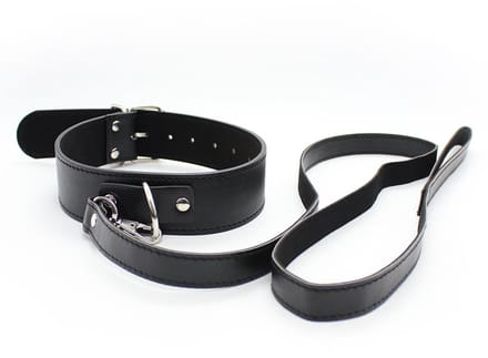 Smart Moves - Klassieke Collar met Leiband - Zwart