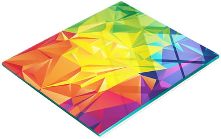 Keukenplank van gehard glas met decoratieve abstracte afbeeldingen, 60x52 cm