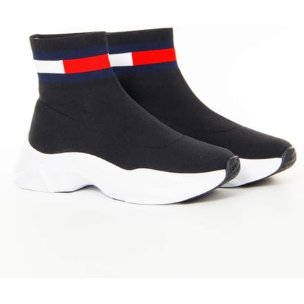 Sneakers Tommy Hilfiger zwart / wit / rood / blauw 36 zwart