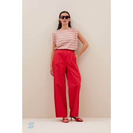 By-Bar Diede Nautic Stripe Top Red Nautic Stripe Größe: S | Tanktops Outlet | Damen | Rot