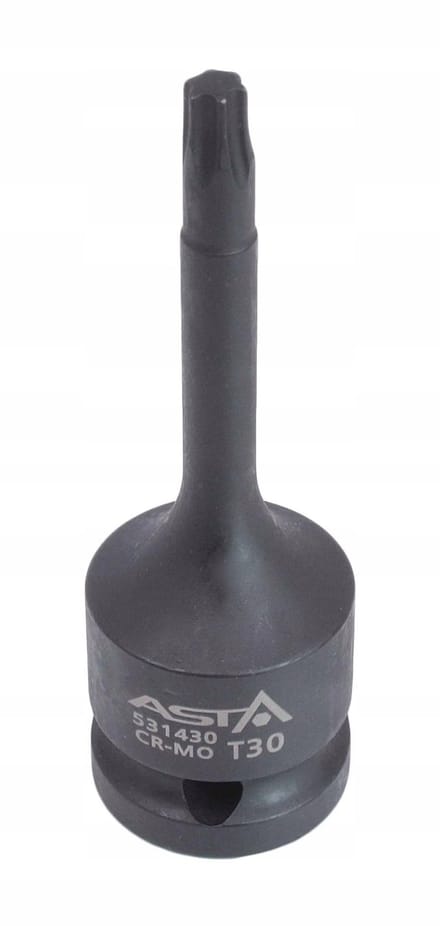 Asta Torx Slagdoppenset 1/2" T30x78mm Cr-Mo Kwaliteit