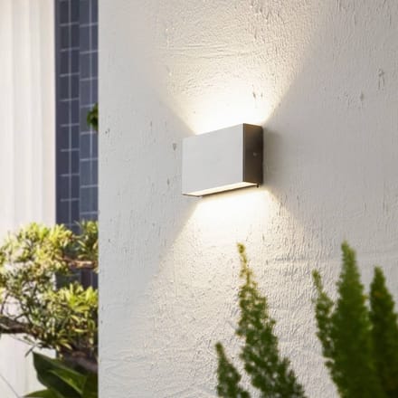 Arcchio LED buiten wandlamp Karline, 1060 lm, roestvrij staal, IP65