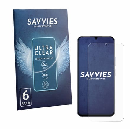 Savvies - Screenprotector voor realme C100 4G - Folie Beschermfolie transparant 6 Stuks