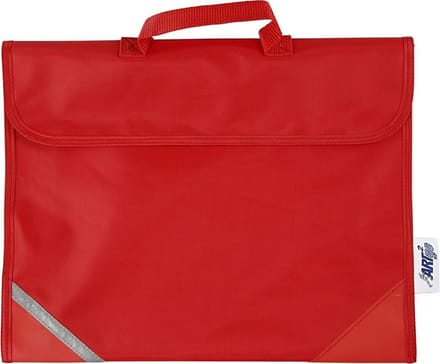 Schooltas afm 36x29 cm diepte 9 cm rood 1stuk