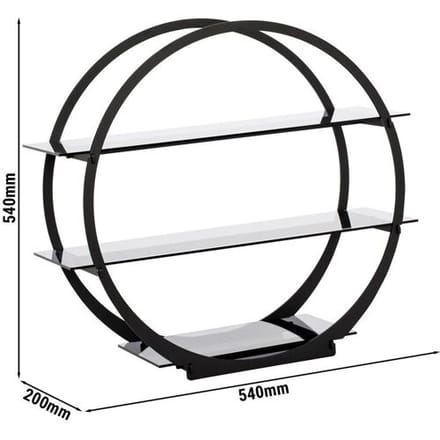GGM Gastro Etagerie / Buffetständer - Ø 540mm - Schwarz Zwart
