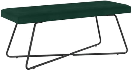 vidaXL - Bank - Donkergroen - 110 - x - 40 - x - 45 - cm - fluweel
