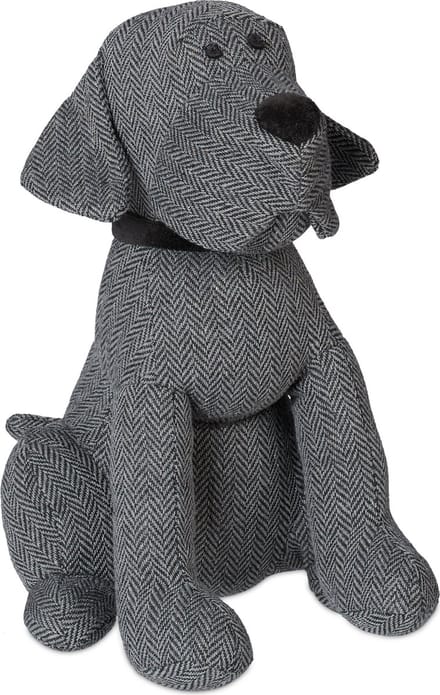 deurstopper hond - stof - binnen - met zand - dier - grijs