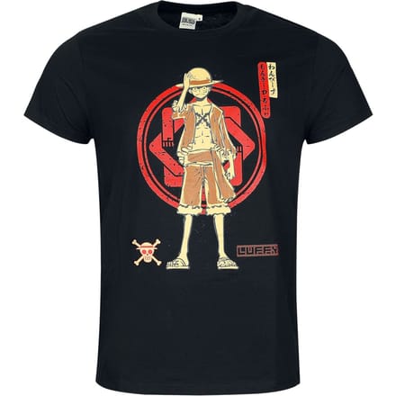 One Piece - Anime T-shirt - Monkey D. Luffy - XL - voor Mannen - zwart