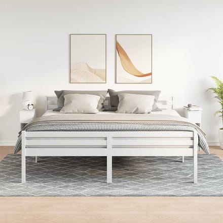 vidaXL - Nachtkastjes - 2 - st - met - lade - 20x36x60 - cm - wit