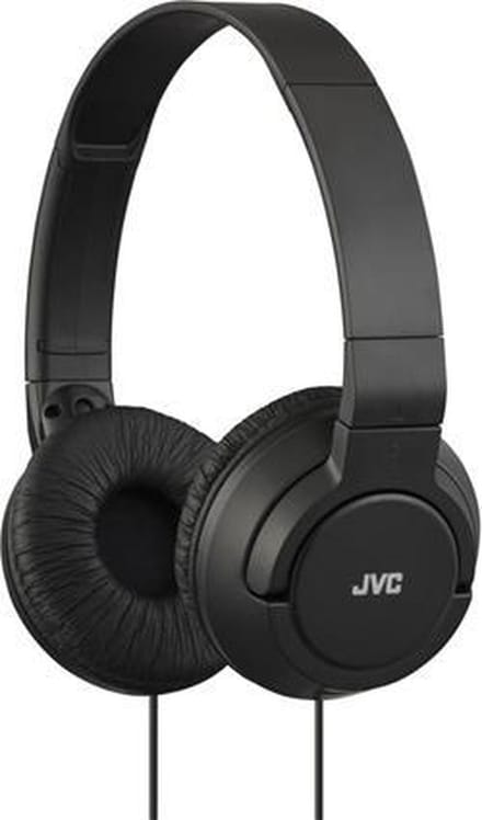 JVC HA-S180 lightweight headphones. Black