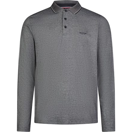 Polo met lange mouwen in twee kleuren Hechter