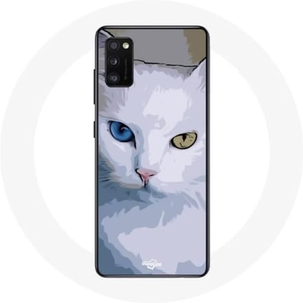 Coque pour Samsung Galaxy S20 Turc de van Chat oeil bleu et oeil jaune