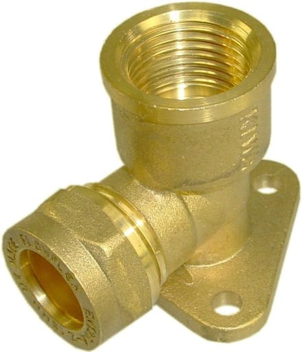 Riko P-803Wp Messing Knel Muurplaat 1/2 Binnen X 12