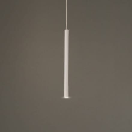 Argon LED hanglamp Rulo, beige, staal, Ø 3,2 cm