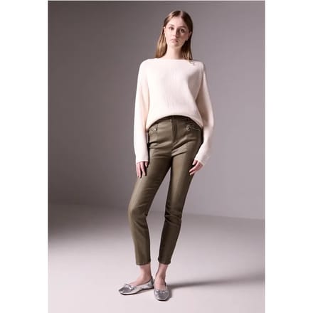 Broek in lederlook