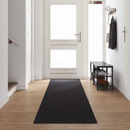 vidaXL - Tapijt - Loper - Antraciet - 80 - x - 500 - cm - 100% - Polypropyleen