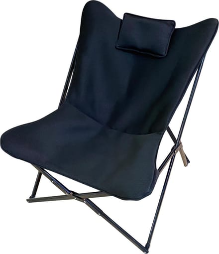 Lounge-campingstoel Aclou - Butterfly Chair opvouwbare stoel van staal, 120 kg